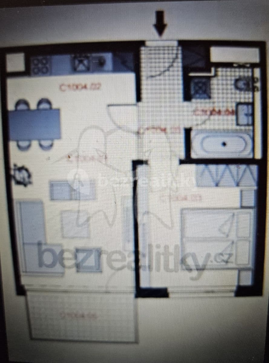 1 bedroom with open-plan kitchen flat to rent, 46 m², Jeremiášova, Prague, Prague 1 bedroom with open-plan kitchen flat to rent, 46 m², Jeremiášova, Prague, Prague