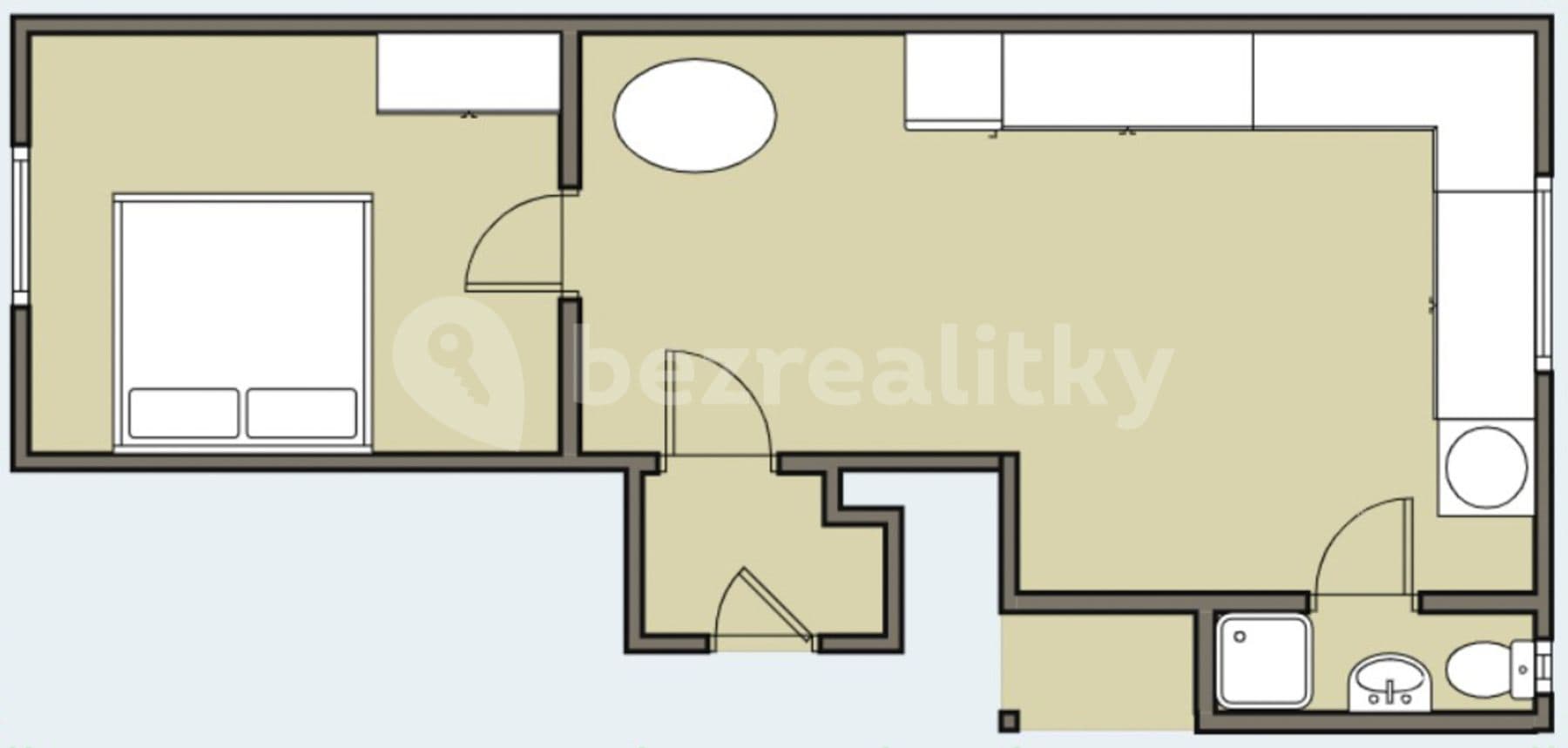 1 bedroom flat to rent, 32 m², Gutova, Prague, Prague 1 bedroom flat to rent, 32 m², Gutova, Prague, Prague