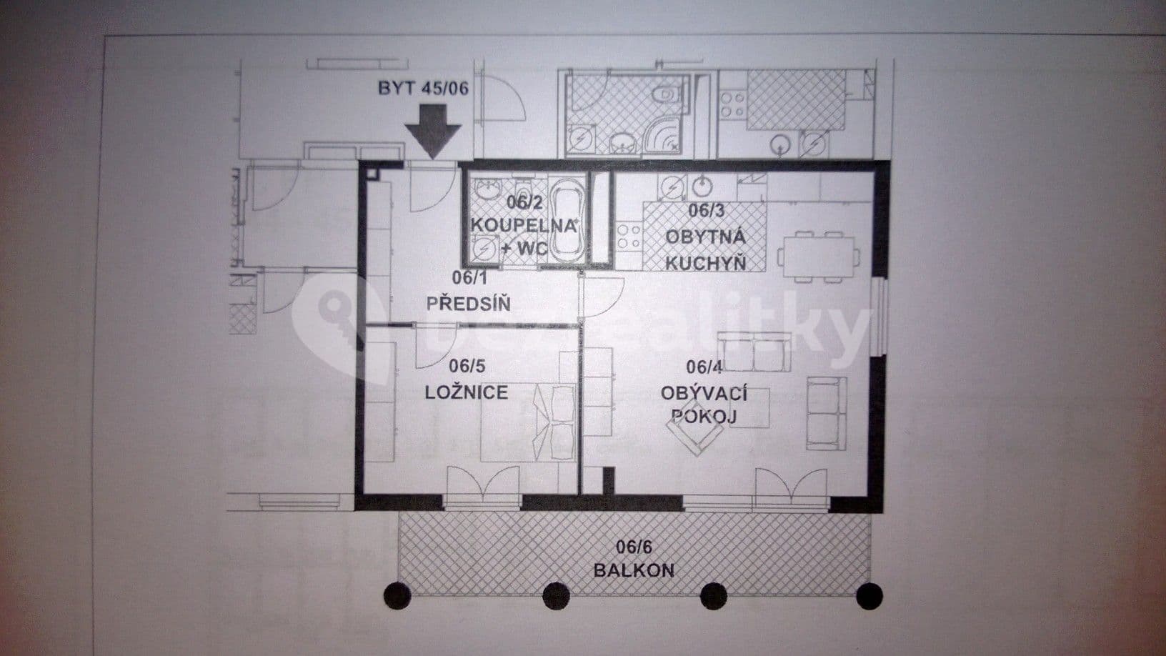 1 bedroom with open-plan kitchen flat to rent, 64 m², Paťanka, Prague, Prague 1 bedroom with open-plan kitchen flat to rent, 64 m², Paťanka, Prague, Prague
