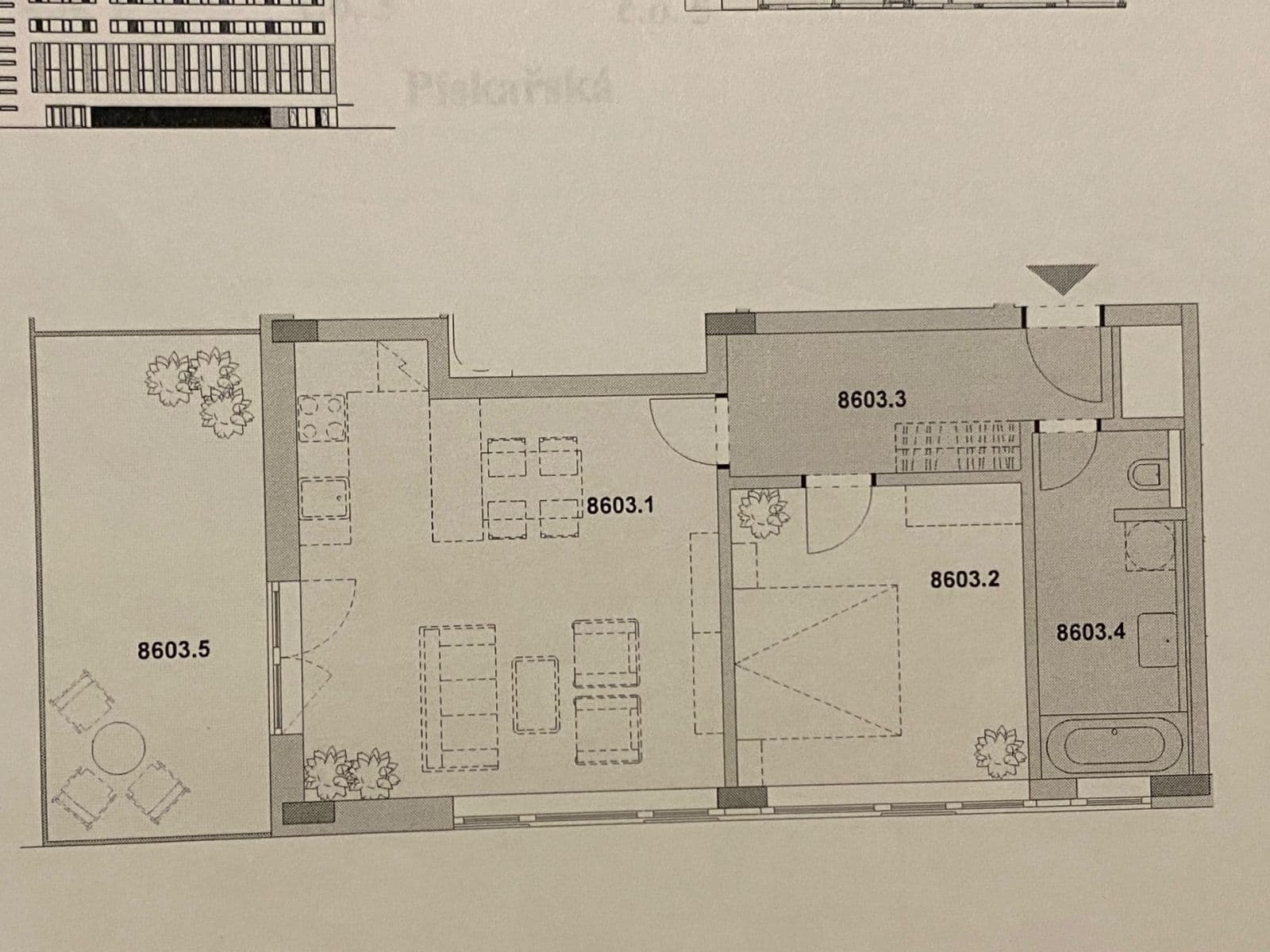 1 bedroom with open-plan kitchen flat to rent, 55 m², Pískařská, Prague, Prague 1 bedroom with open-plan kitchen flat to rent, 55 m², Pískařská, Prague, Prague