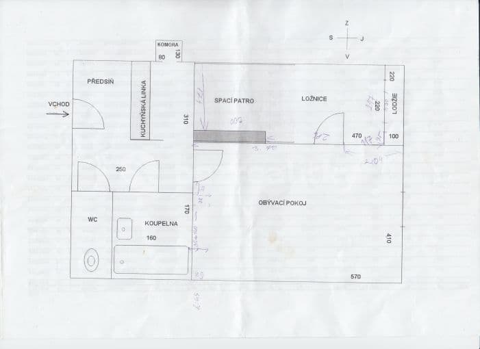1 bedroom with open-plan kitchen flat to rent, 52 m², Bulharská, Prague, Prague 1 bedroom with open-plan kitchen flat to rent, 52 m², Bulharská, Prague, Prague