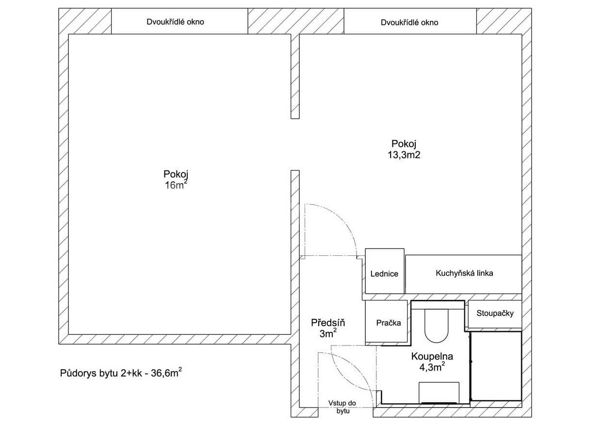 1 bedroom with open-plan kitchen flat to rent, 37 m², Tolstého, Ústí nad Labem, Ústecký Region 1 bedroom with open-plan kitchen flat to rent, 37 m², Tolstého, Ústí nad Labem, Ústecký Region