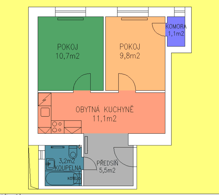 2 bedroom flat to rent, 41 m², Pod vilami, Prague, Prague 2 bedroom flat to rent, 41 m², Pod vilami, Prague, Prague