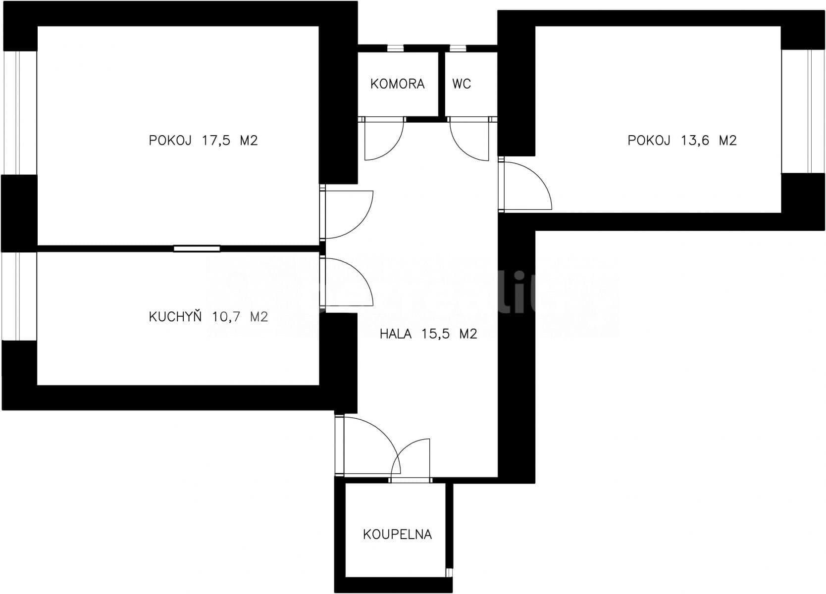 2 bedroom flat to rent, 62 m², U Svobodárny, Prague, Prague 2 bedroom flat to rent, 62 m², U Svobodárny, Prague, Prague