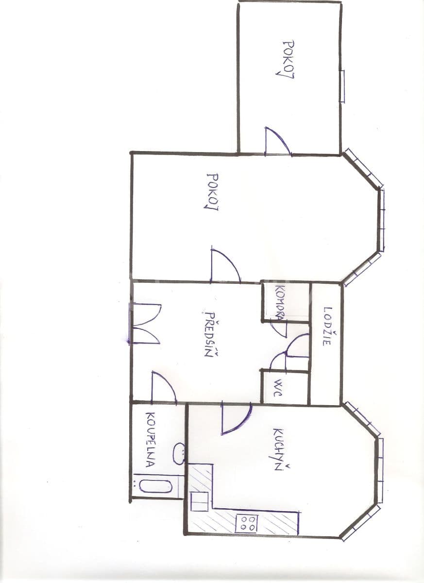 2 bedroom flat to rent, 70 m², Žerotínova, Prague, Prague 2 bedroom flat to rent, 70 m², Žerotínova, Prague, Prague