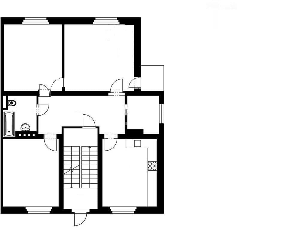 3 bedroom with open-plan kitchen flat to rent, 97 m², Přemyšlenská, Prague, Prague 3 bedroom with open-plan kitchen flat to rent, 97 m², Přemyšlenská, Prague, Prague