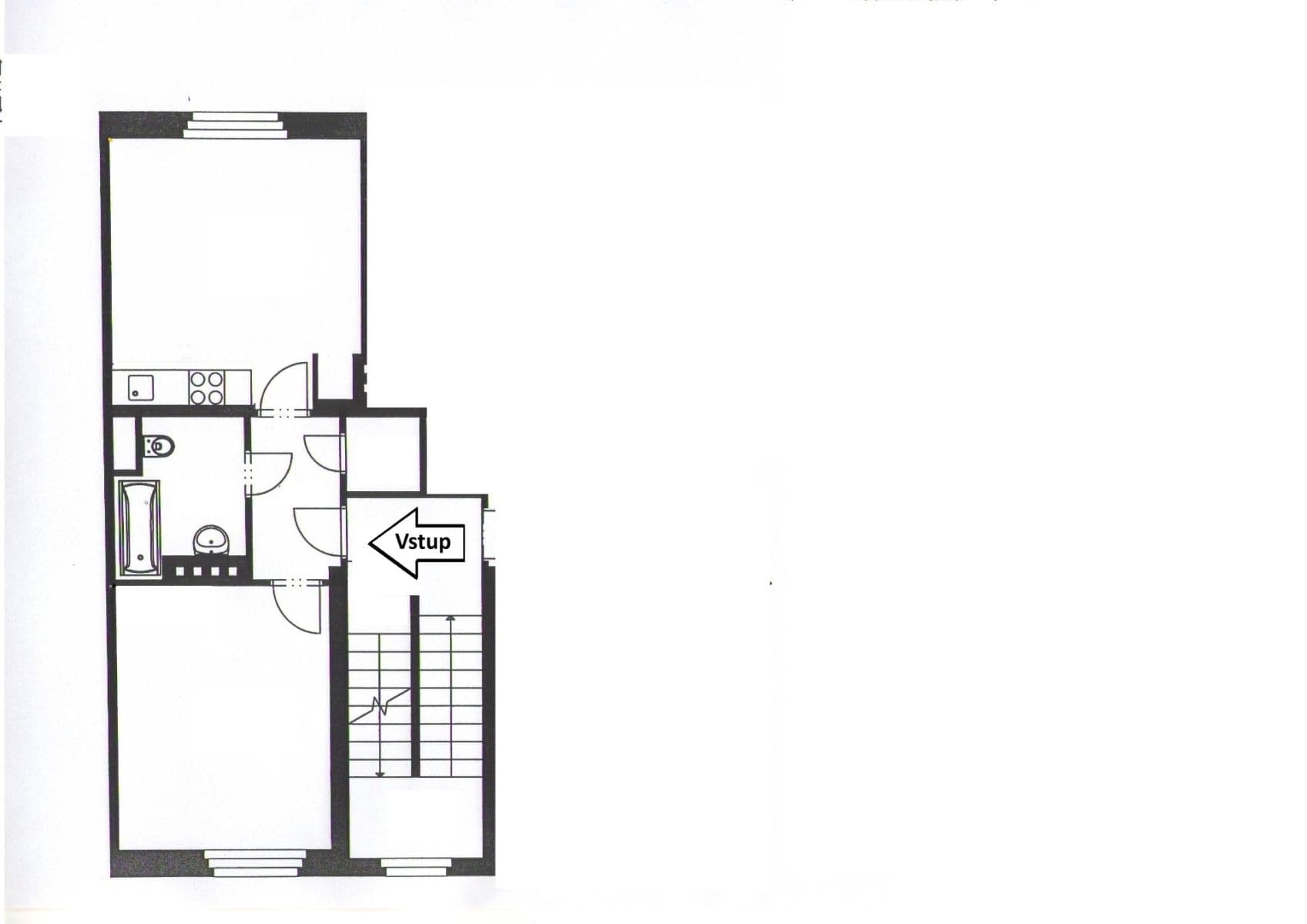 1 bedroom with open-plan kitchen flat to rent, 48 m², Přemyšlenská, Prague, Prague 1 bedroom with open-plan kitchen flat to rent, 48 m², Přemyšlenská, Prague, Prague