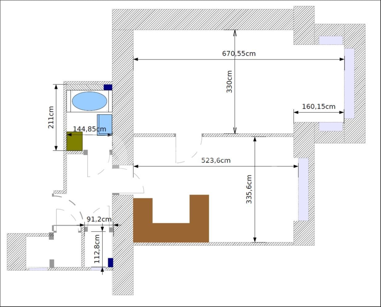 1 bedroom with open-plan kitchen flat to rent, 51 m², Drahobejlova, Prague, Prague 1 bedroom with open-plan kitchen flat to rent, 51 m², Drahobejlova, Prague, Prague