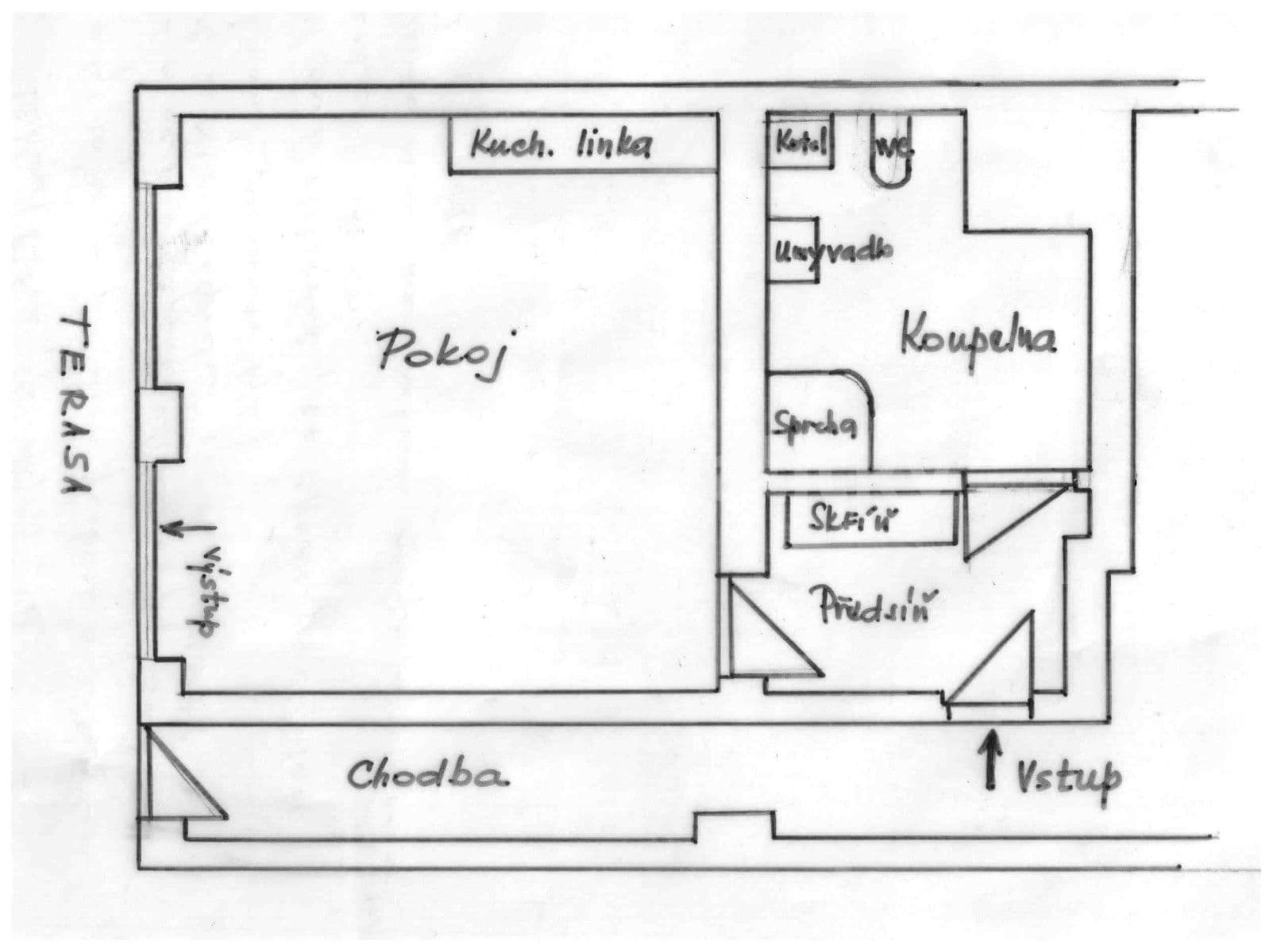 Studio flat to rent, 34 m², Kroftova, Brno, Jihomoravský Region Studio flat to rent, 34 m², Kroftova, Brno, Jihomoravský Region