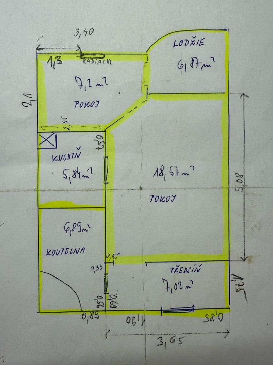 1 bedroom with open-plan kitchen flat to rent, 45 m², Volutová, Prague, Prague 1 bedroom with open-plan kitchen flat to rent, 45 m², Volutová, Prague, Prague