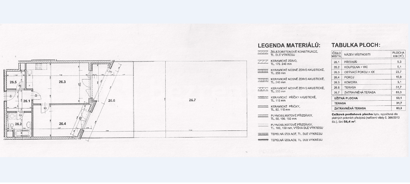 1 bedroom with open-plan kitchen flat to rent, 56 m², Sazovická, Prague, Prague 1 bedroom with open-plan kitchen flat to rent, 56 m², Sazovická, Prague, Prague