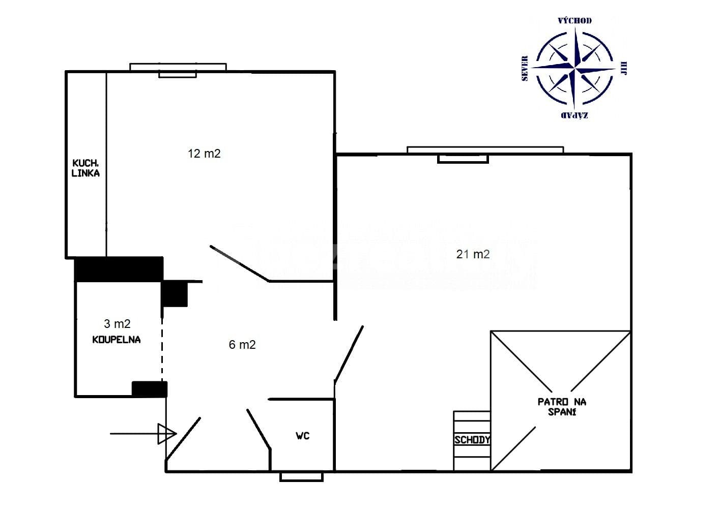 1 bedroom with open-plan kitchen flat to rent, 43 m², Stupkova, Prague, Prague 1 bedroom with open-plan kitchen flat to rent, 43 m², Stupkova, Prague, Prague