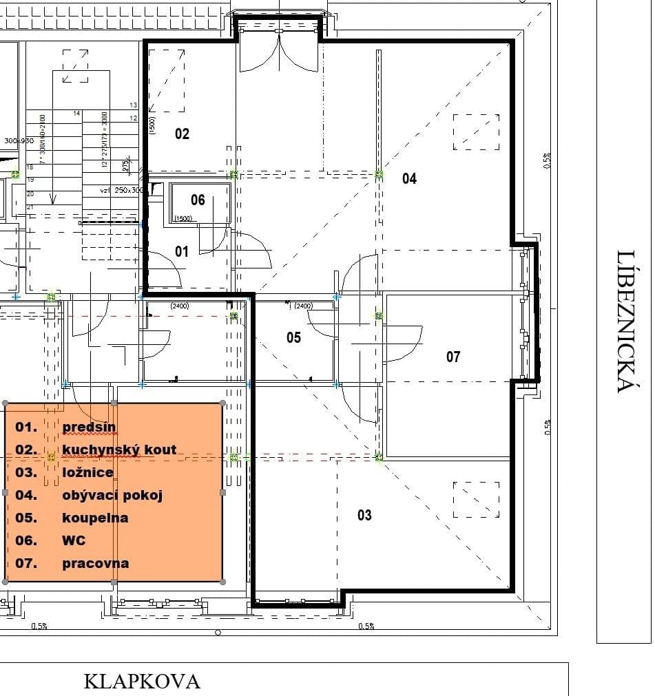 2 bedroom with open-plan kitchen flat to rent, 90 m², Klapkova, Prague, Prague 2 bedroom with open-plan kitchen flat to rent, 90 m², Klapkova, Prague, Prague