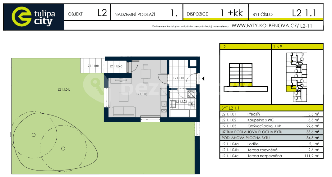 flat to rent, 35 m², Strnadových, Prague, Prague flat to rent, 35 m², Strnadových, Prague, Prague