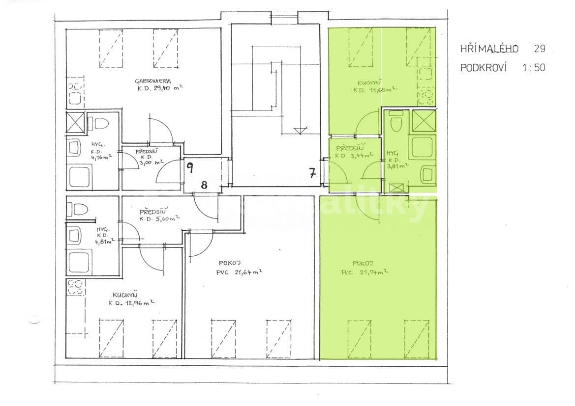1 bedroom flat to rent, 43 m², Hřímalého, Plzeň, Plzeňský Region 1 bedroom flat to rent, 43 m², Hřímalého, Plzeň, Plzeňský Region