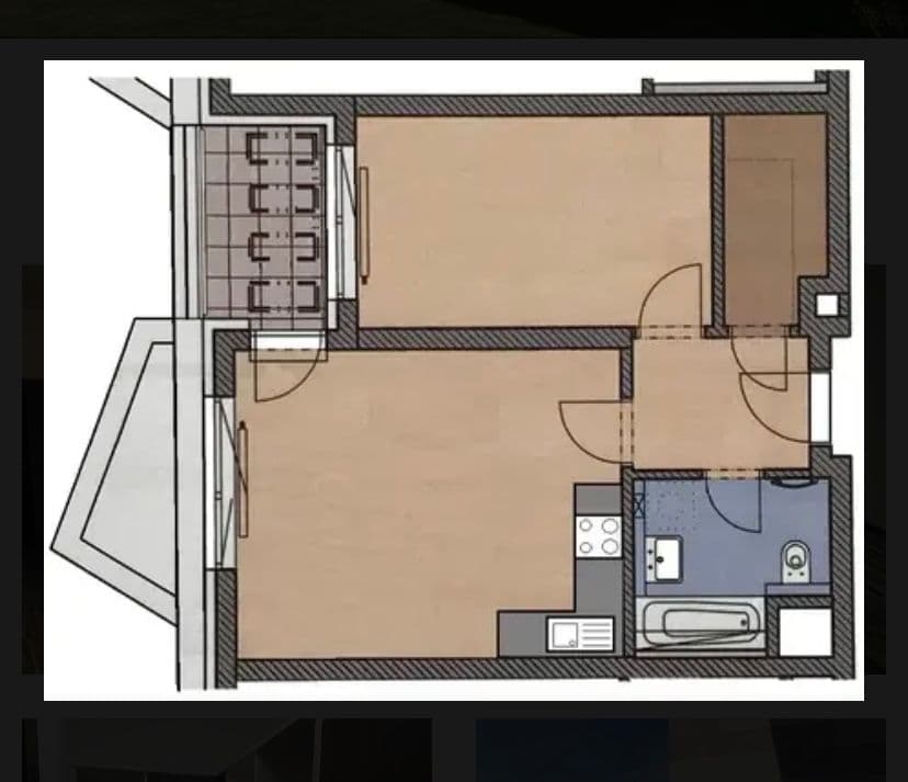 1 bedroom with open-plan kitchen flat to rent, 48 m², Makedonská, Prague, Prague 1 bedroom with open-plan kitchen flat to rent, 48 m², Makedonská, Prague, Prague