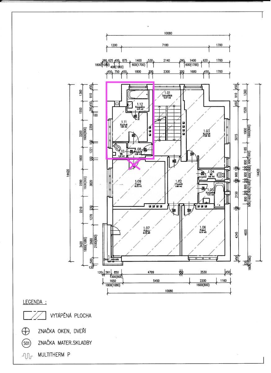 Small studio flat to rent, 14 m², Pod Kesnerkou, Prague, Prague Small studio flat to rent, 14 m², Pod Kesnerkou, Prague, Prague