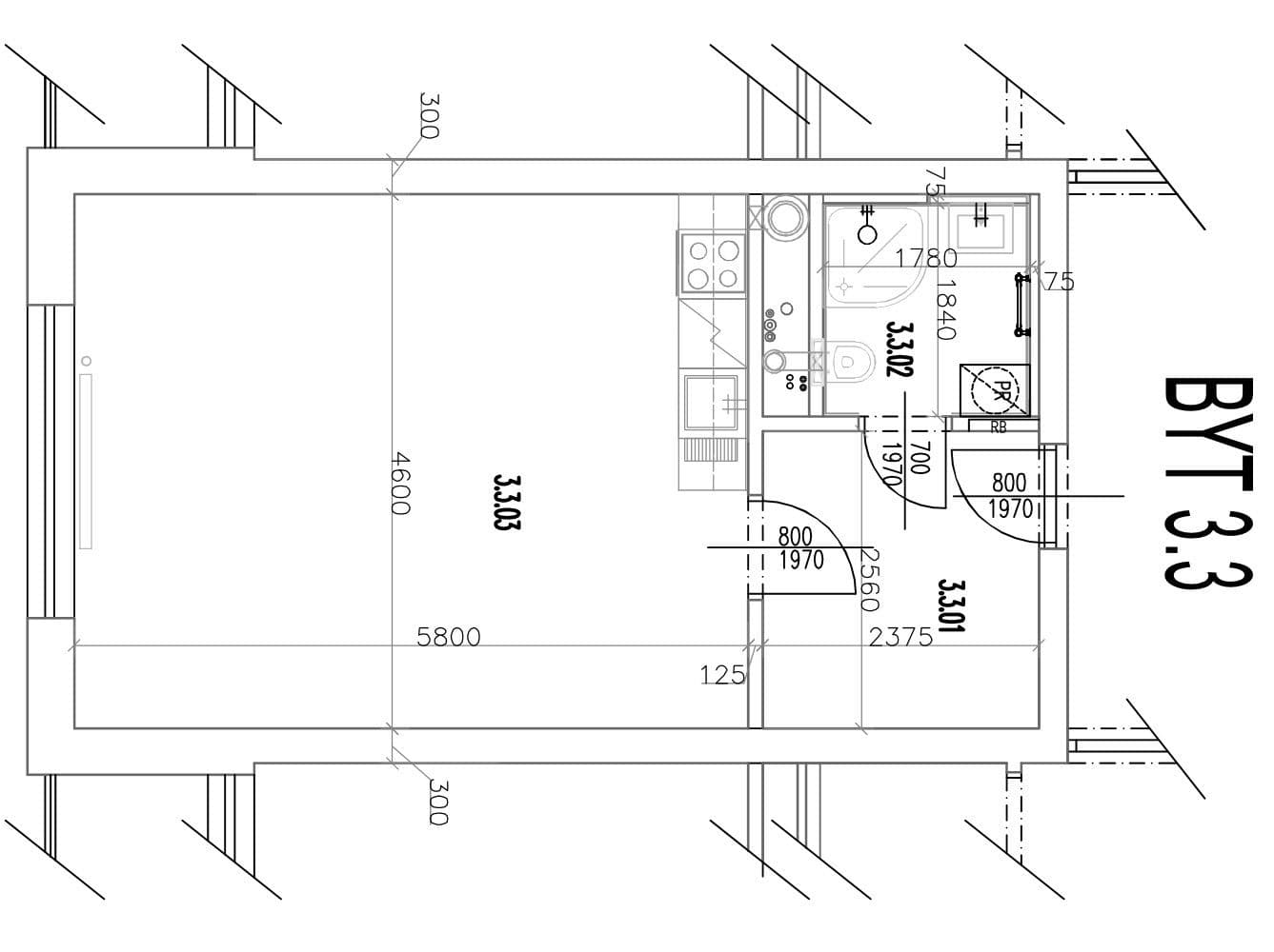 Studio flat to rent, 38 m², Kadečkové, Prague, Prague Studio flat to rent, 38 m², Kadečkové, Prague, Prague