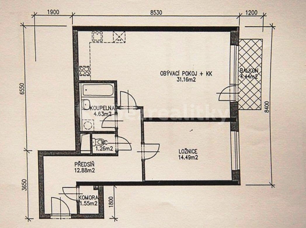 1 bedroom with open-plan kitchen flat to rent, 66 m², Budapešťská, Prague, Prague 1 bedroom with open-plan kitchen flat to rent, 66 m², Budapešťská, Prague, Prague