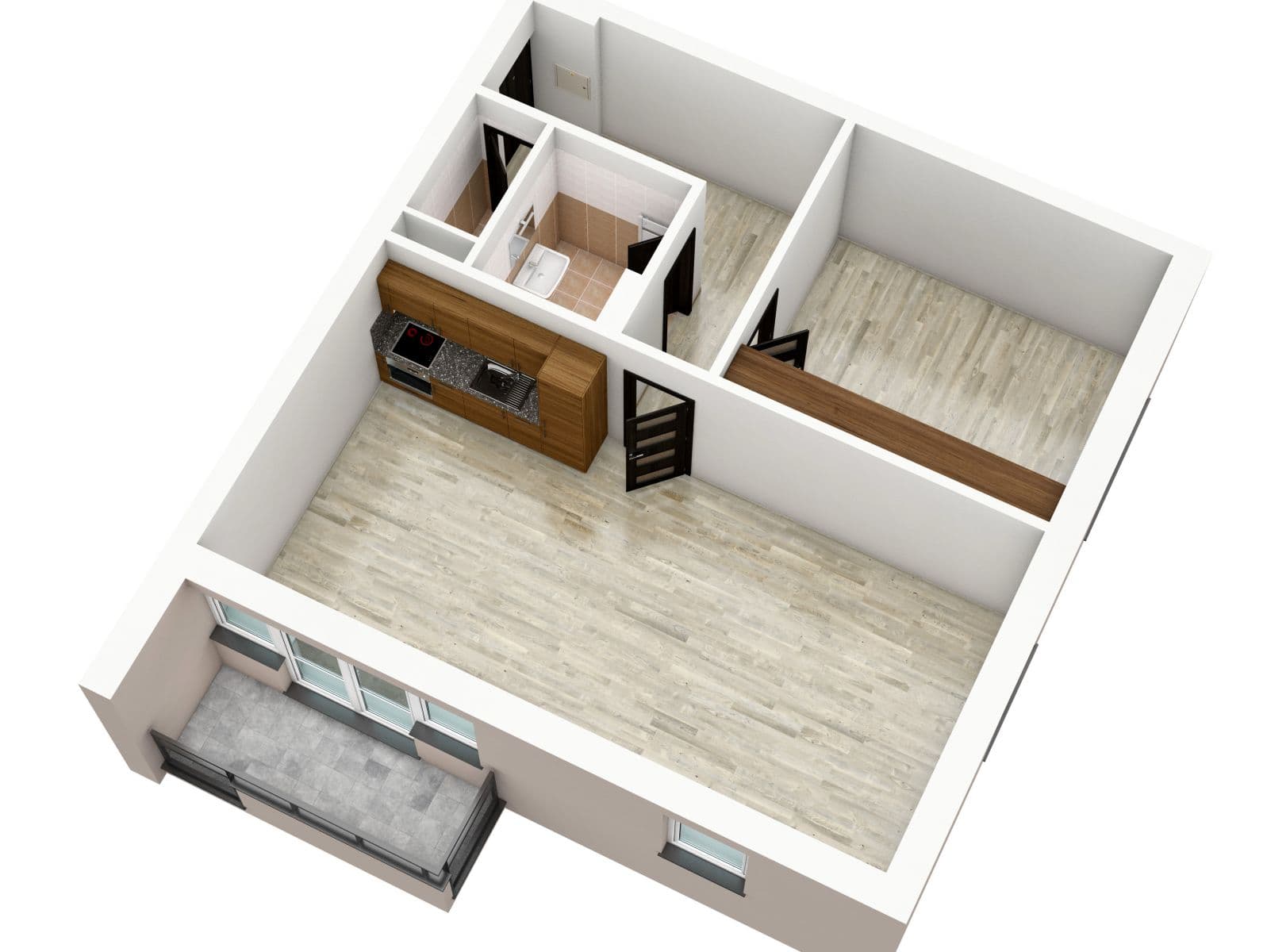 1 bedroom with open-plan kitchen flat to rent, 60 m², Kadečkové, Prague, Prague 1 bedroom with open-plan kitchen flat to rent, 60 m², Kadečkové, Prague, Prague