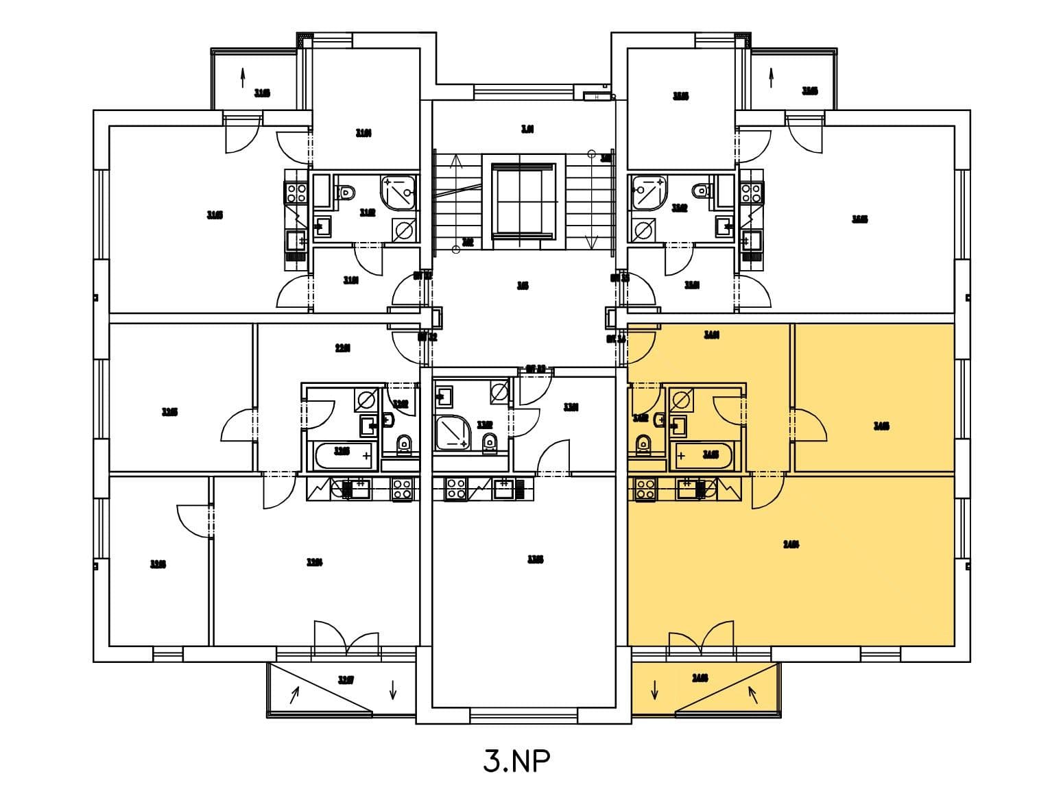 1 bedroom with open-plan kitchen flat to rent, 60 m², Kadečkové, Prague, Prague 1 bedroom with open-plan kitchen flat to rent, 60 m², Kadečkové, Prague, Prague