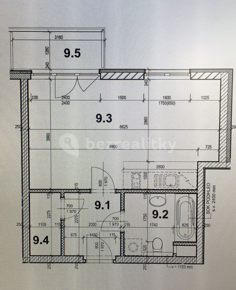 Studio flat to rent, 42 m², Penízovková, Prague, Prague Studio flat to rent, 42 m², Penízovková, Prague, Prague