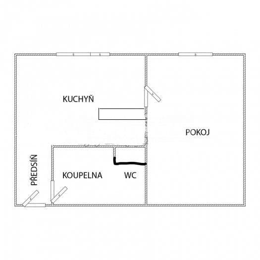 1 bedroom with open-plan kitchen flat to rent, 37 m², Barrandova, Ústí nad Labem, Ústecký Region 1 bedroom with open-plan kitchen flat to rent, 37 m², Barrandova, Ústí nad Labem, Ústecký Region