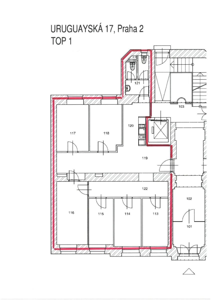 office to rent, 103 m², Uruguayská, Prague, Prague office to rent, 103 m², Uruguayská, Prague, Prague