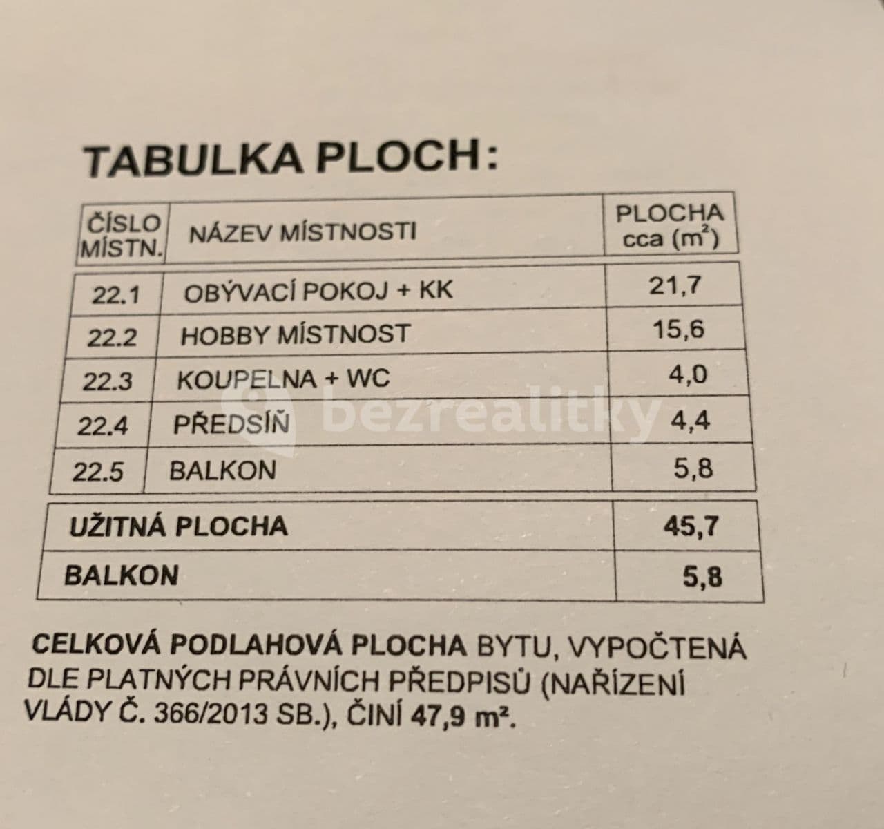 1 bedroom with open-plan kitchen flat to rent, 52 m², Mantovská, Prague, Prague 1 bedroom with open-plan kitchen flat to rent, 52 m², Mantovská, Prague, Prague