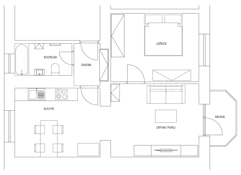 2 bedroom flat to rent, 54 m², Revoluční, Žďár nad Sázavou, Vysočina Region 2 bedroom flat to rent, 54 m², Revoluční, Žďár nad Sázavou, Vysočina Region