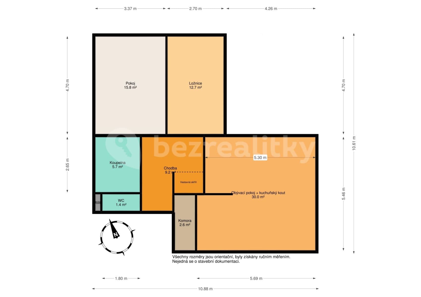 2 bedroom with open-plan kitchen flat to rent, 83 m², Za Sídlištěm, Dolní Břežany, Středočeský Region 2 bedroom with open-plan kitchen flat to rent, 83 m², Za Sídlištěm, Dolní Břežany, Středočeský Region