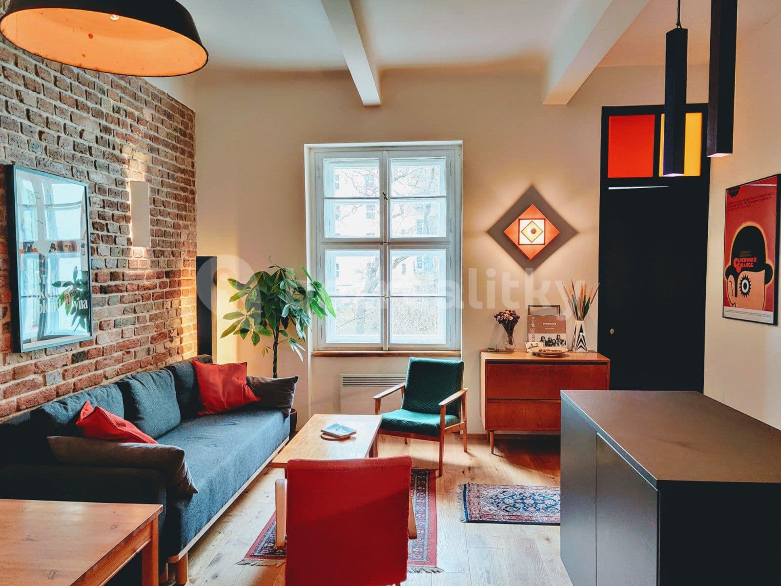 2 bedroom with open-plan kitchen flat to rent, 66 m², Veverkova, Prague, Prague 2 bedroom with open-plan kitchen flat to rent, 66 m², Veverkova, Prague, Prague