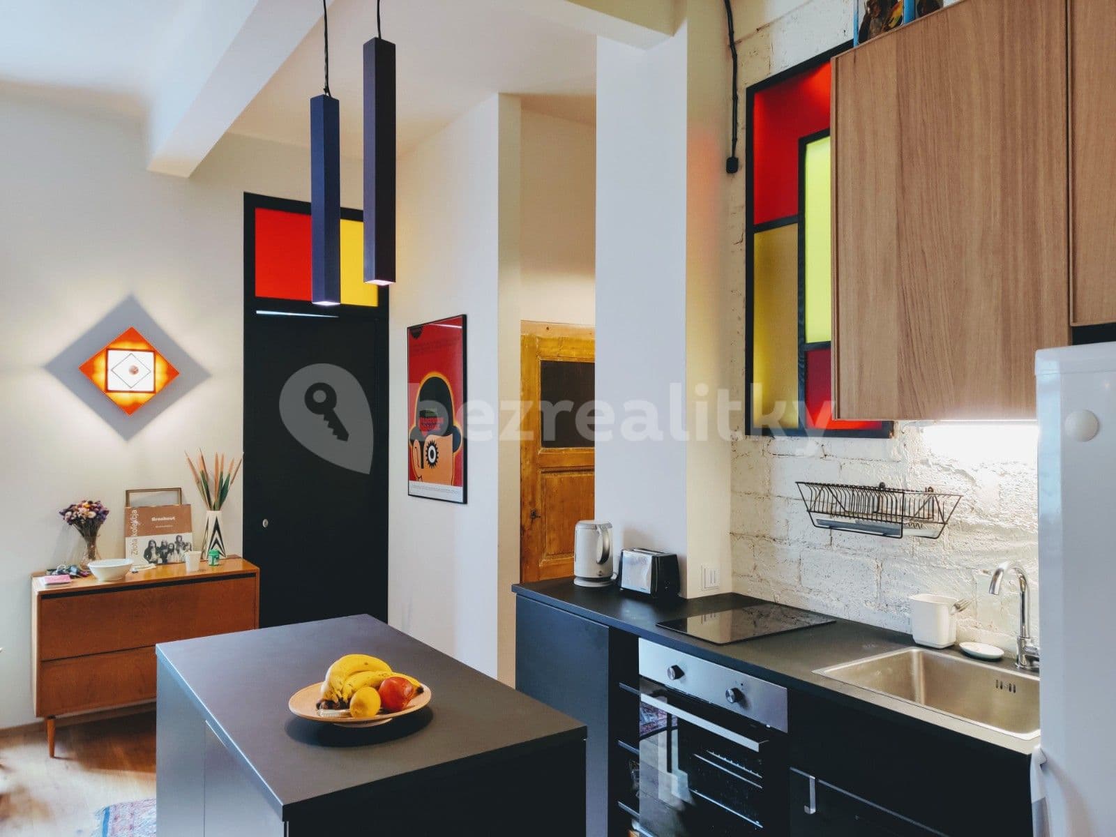 2 bedroom with open-plan kitchen flat to rent, 66 m², Veverkova, Prague, Prague 2 bedroom with open-plan kitchen flat to rent, 66 m², Veverkova, Prague, Prague