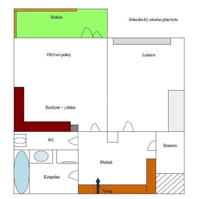1 bedroom with open-plan kitchen flat to rent, 63 m², K rybníku, Brno, Jihomoravský Region 1 bedroom with open-plan kitchen flat to rent, 63 m², K rybníku, Brno, Jihomoravský Region