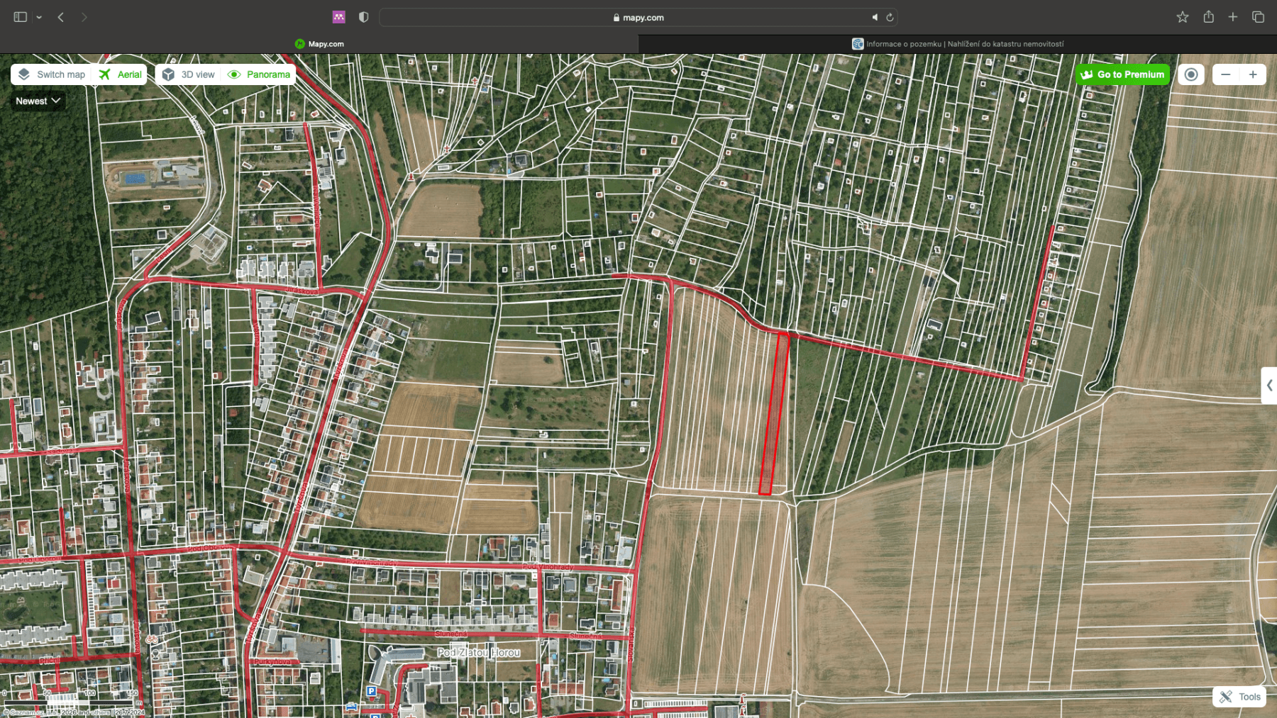 plot for sale, 2,452 m², Zlatá Hora, Slavkov u Brna, Jihomoravský Region plot for sale, 2,452 m², Zlatá Hora, Slavkov u Brna, Jihomoravský Region