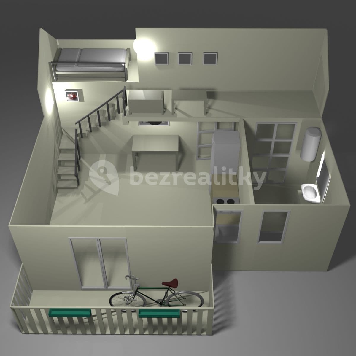 Studio flat to rent, 48 m², Jabloňová, Prague, Prague Studio flat to rent, 48 m², Jabloňová, Prague, Prague