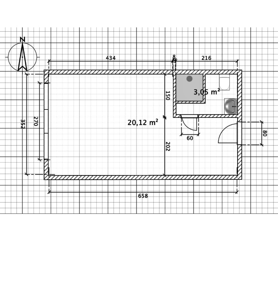 Studio flat to rent, 22 m², Plzeňská, Ostrava, Moravskoslezský Region Studio flat to rent, 22 m², Plzeňská, Ostrava, Moravskoslezský Region
