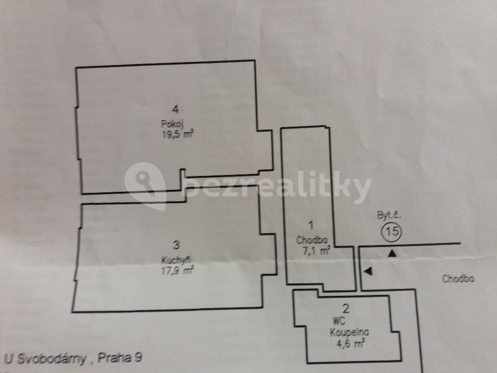 1 bedroom with open-plan kitchen flat to rent, 50 m², U Svobodárny, Prague, Prague 1 bedroom with open-plan kitchen flat to rent, 50 m², U Svobodárny, Prague, Prague