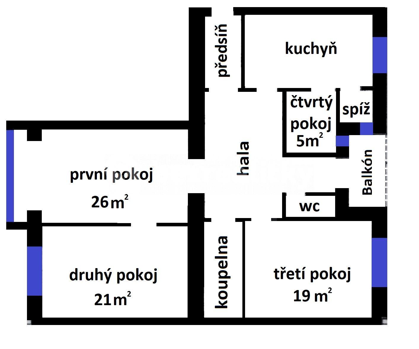 4 bedroom flat to rent, 120 m², Dr. Zikmunda Wintra, Prague, Prague