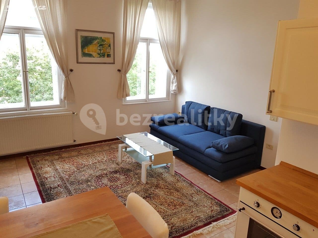 1 bedroom with open-plan kitchen flat to rent, 50 m², Korunní, Prague, Prague 1 bedroom with open-plan kitchen flat to rent, 50 m², Korunní, Prague, Prague