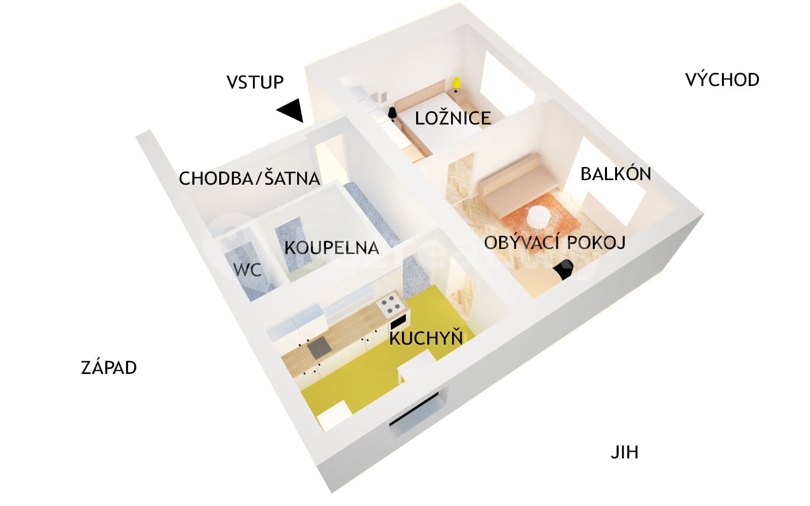 2 bedroom flat to rent, 60 m², 9. května, Litomyšl, Pardubický Region 2 bedroom flat to rent, 60 m², 9. května, Litomyšl, Pardubický Region