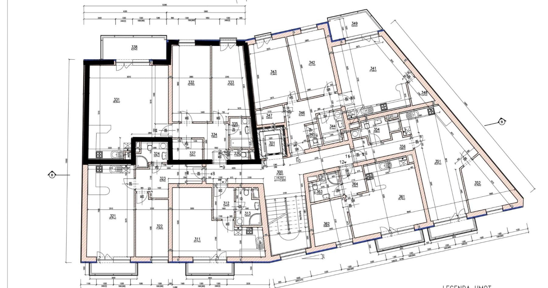 2 bedroom with open-plan kitchen flat to rent, 89 m², Klapkova, Prague, Prague 2 bedroom with open-plan kitchen flat to rent, 89 m², Klapkova, Prague, Prague