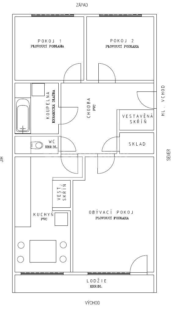 3 bedroom flat to rent, 80 m², Bellušova, Prague, Prague 3 bedroom flat to rent, 80 m², Bellušova, Prague, Prague
