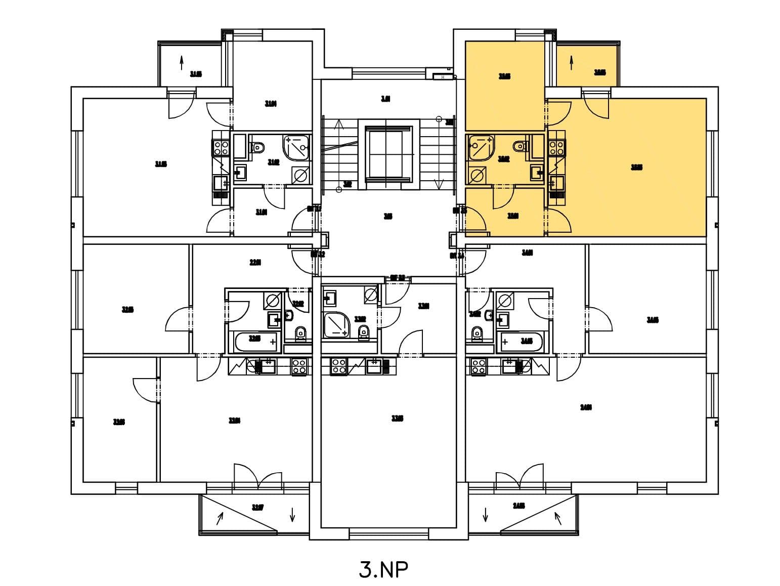 1 bedroom with open-plan kitchen flat to rent, 42 m², Kadečkové, Prague, Prague 1 bedroom with open-plan kitchen flat to rent, 42 m², Kadečkové, Prague, Prague