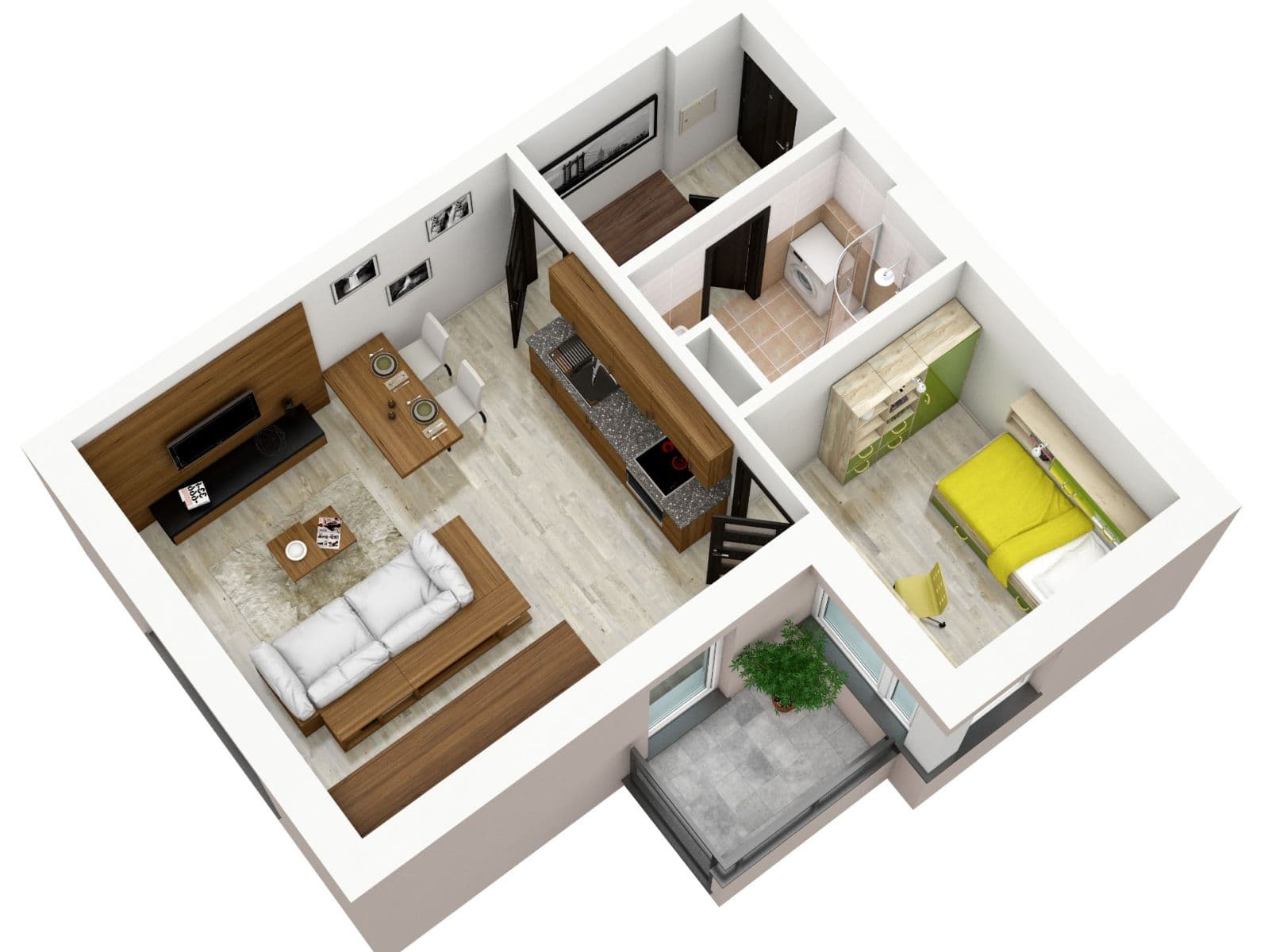 1 bedroom with open-plan kitchen flat to rent, 42 m², Kadečkové, Prague, Prague 1 bedroom with open-plan kitchen flat to rent, 42 m², Kadečkové, Prague, Prague