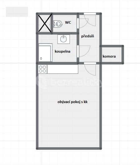 Studio flat to rent, 28 m², Nádražní, Prague, Prague Studio flat to rent, 28 m², Nádražní, Prague, Prague