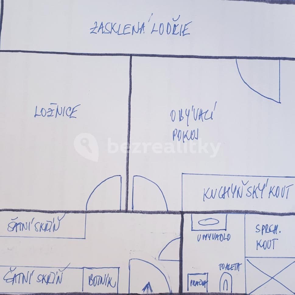 1 bedroom with open-plan kitchen flat to rent, 42 m², Tenisová, Prague, Prague 1 bedroom with open-plan kitchen flat to rent, 42 m², Tenisová, Prague, Prague