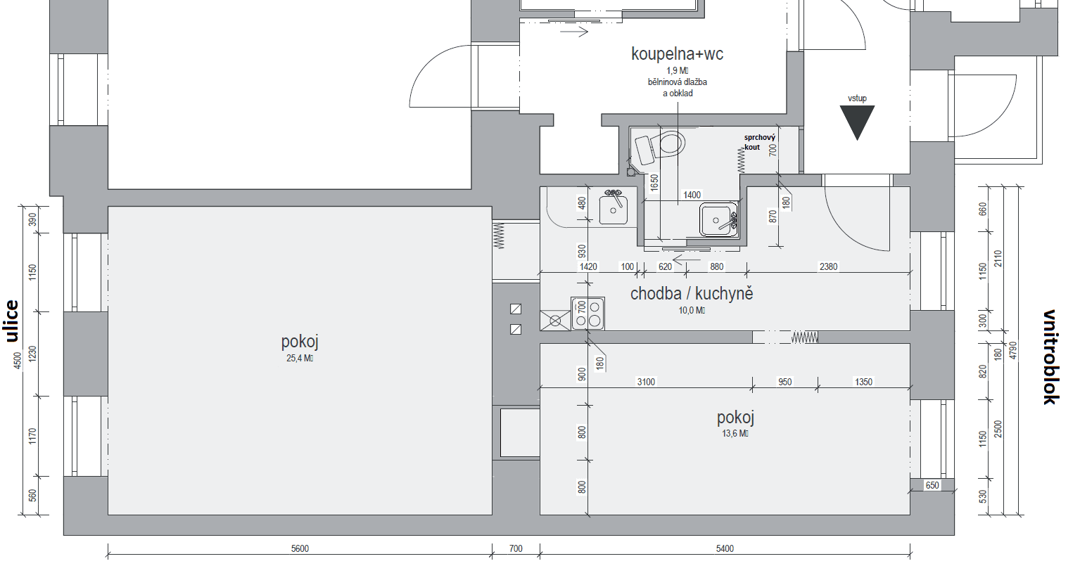 2 bedroom flat to rent, 51 m², Arne Nováka, Brno, Jihomoravský Region 2 bedroom flat to rent, 51 m², Arne Nováka, Brno, Jihomoravský Region