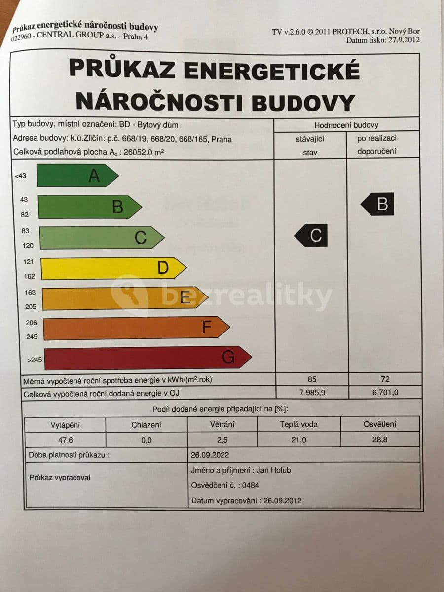 Studio flat to rent, 35 m², Sazovická, Prague, Prague Studio flat to rent, 35 m², Sazovická, Prague, Prague