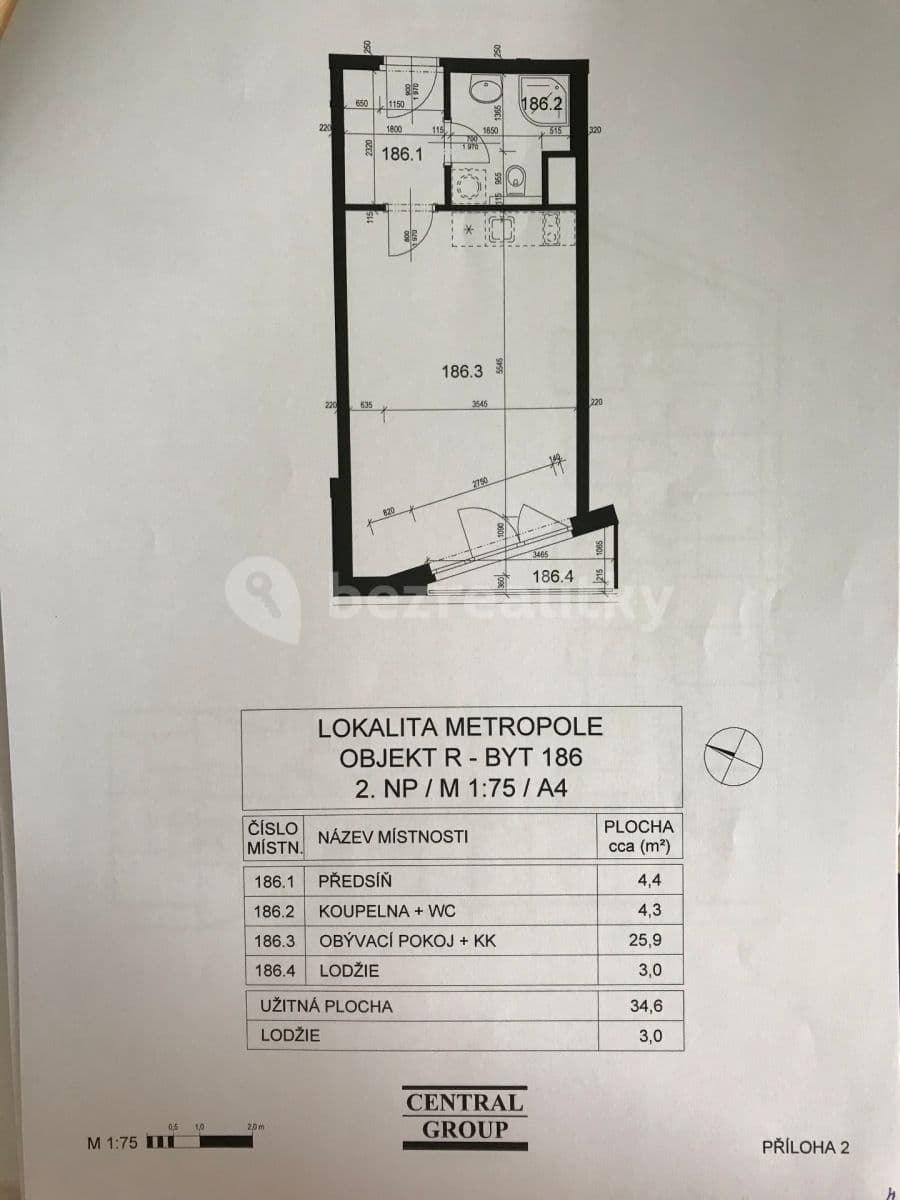 Studio flat to rent, 35 m², Sazovická, Prague, Prague Studio flat to rent, 35 m², Sazovická, Prague, Prague